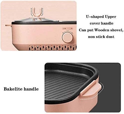 Smokeless Electric Grill with Nonstick Surface and Temperature Control