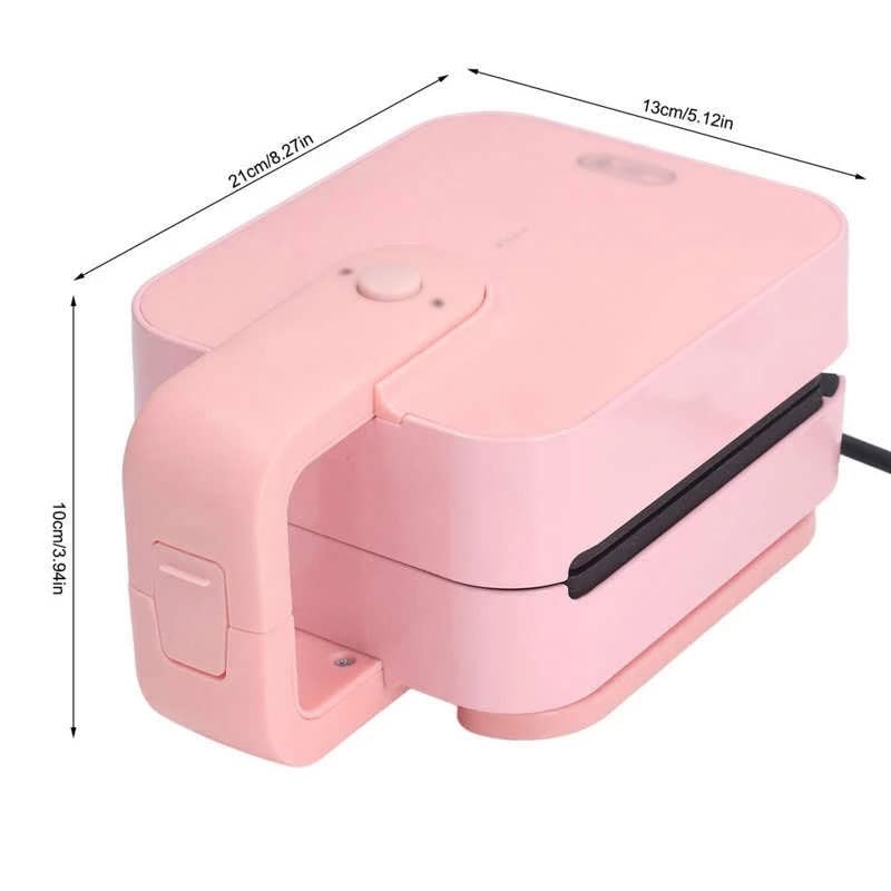 650W Mini Sandwich Maker with Waffle Function for Breakfast