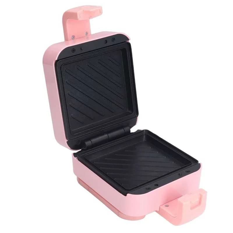 650W Mini Sandwich Maker with Waffle Function for Breakfast