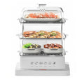 Electric Food Steamer with Timer and Smart Cooking Function