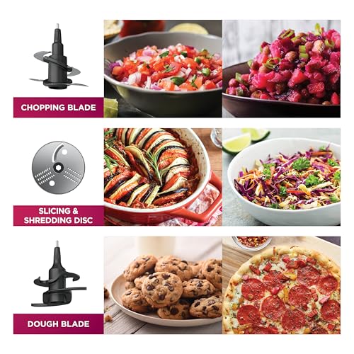 Professional Food Processor with 9-Cup Bowl and 4 Functions