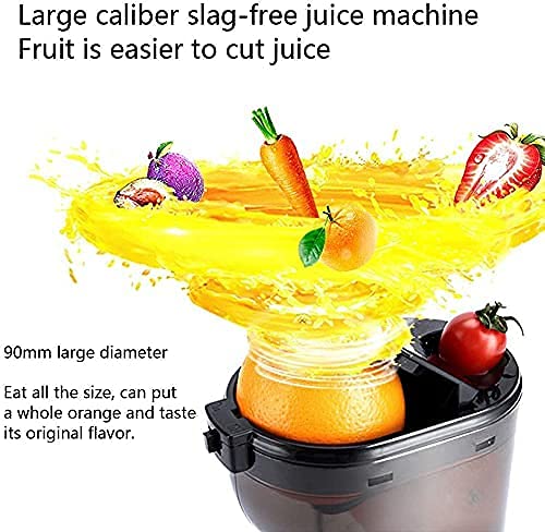 Slow Masticating Juicer with Wide Mouth Hopper for Fruits and Vegetables