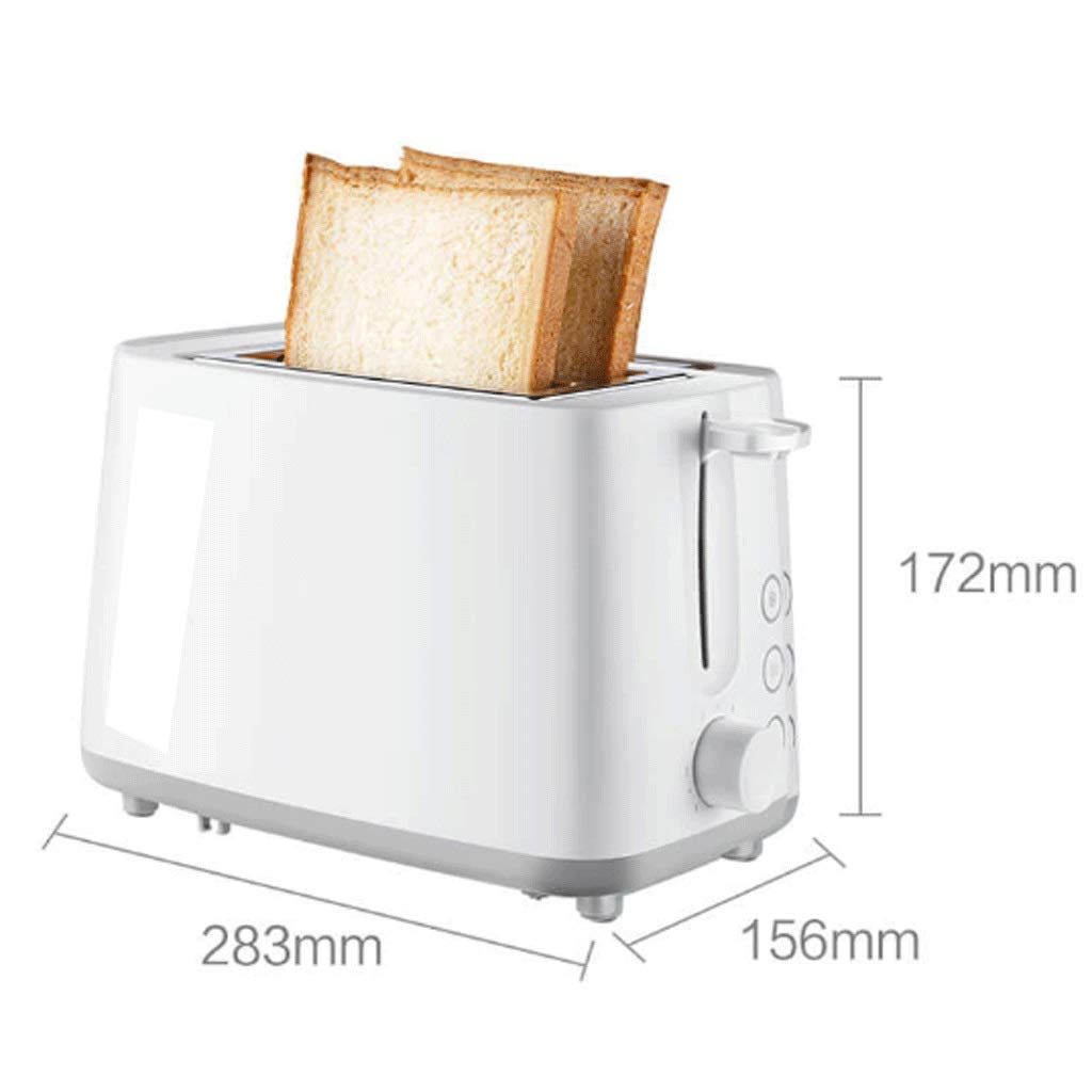 2-Slice Stainless Steel Toaster with Extra Wide Slots and 6 Shade Settings