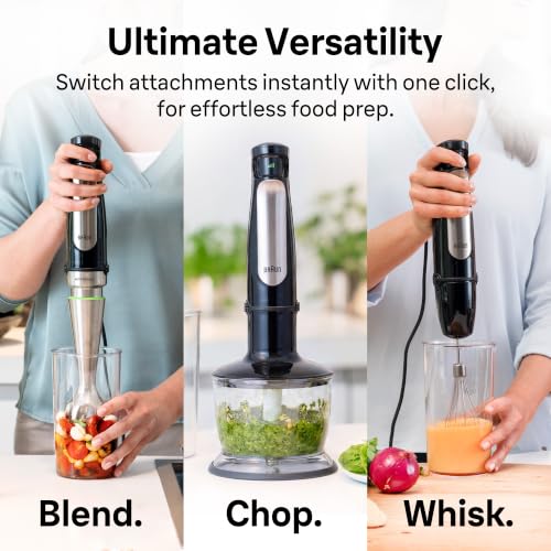 Braun MultiQuick 7 3-in-1 Immersion Blender & Food Processor