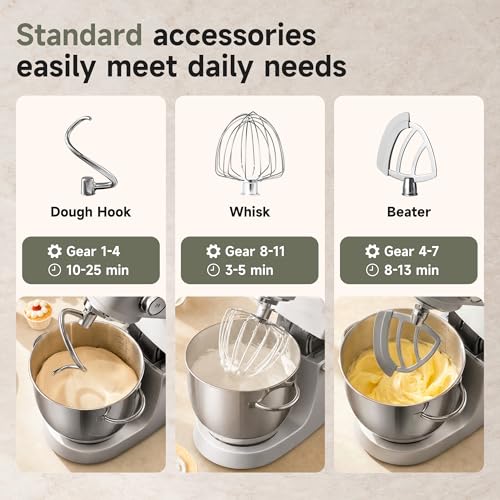 Hauswirt Stand Mixer M5 Max + 3-IN-1 Pasta Roller Attachment Bundle