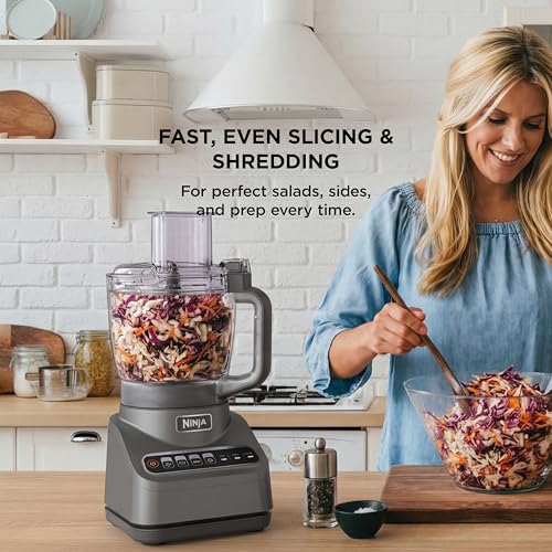 Professional Food Processor with 9-Cup Bowl and 4 Functions