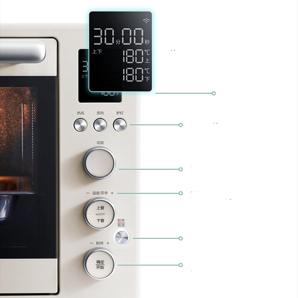 Electric Oven with Hot Air Circulation and Smart Temperature Control