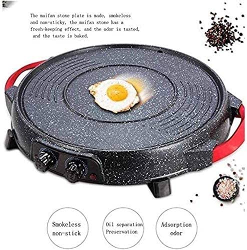 2-in-1 Electric Grill and Hot Pot with Divider and Temperature Control