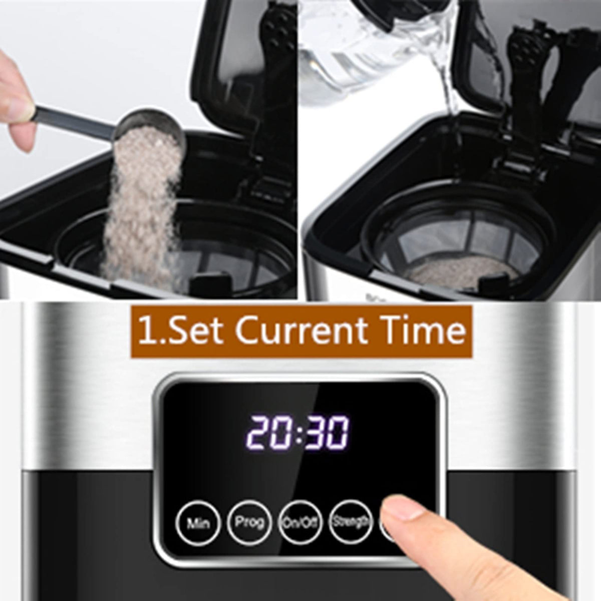 Automatic Drip Coffee Maker for Home and Office Use