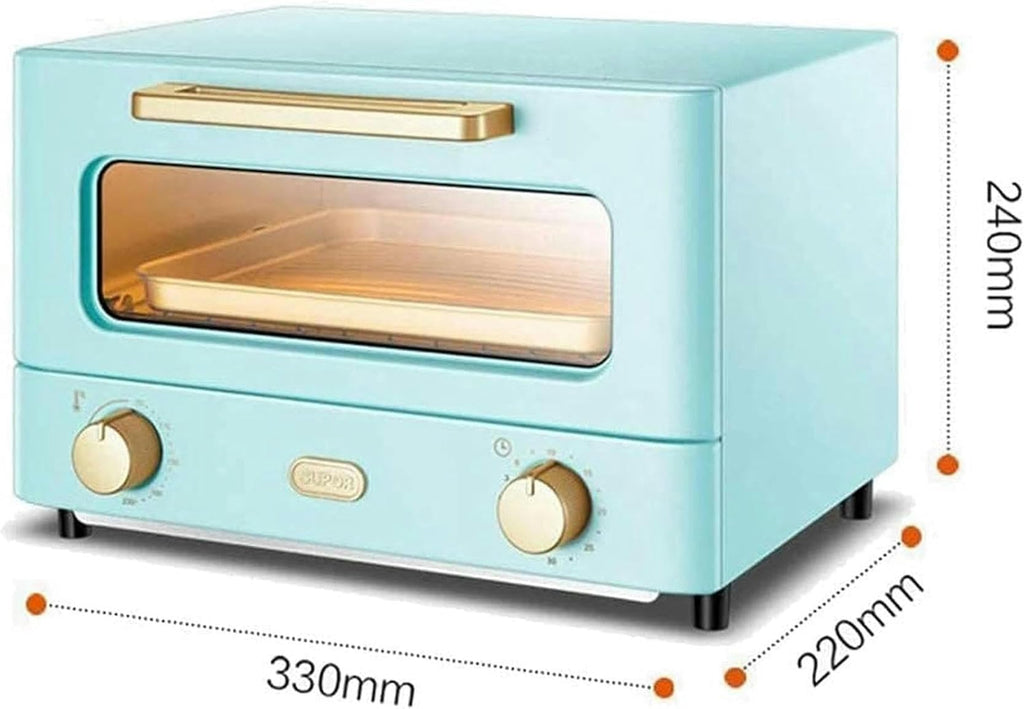 12L Mini Electric Oven with Grill and Convection Heating Function