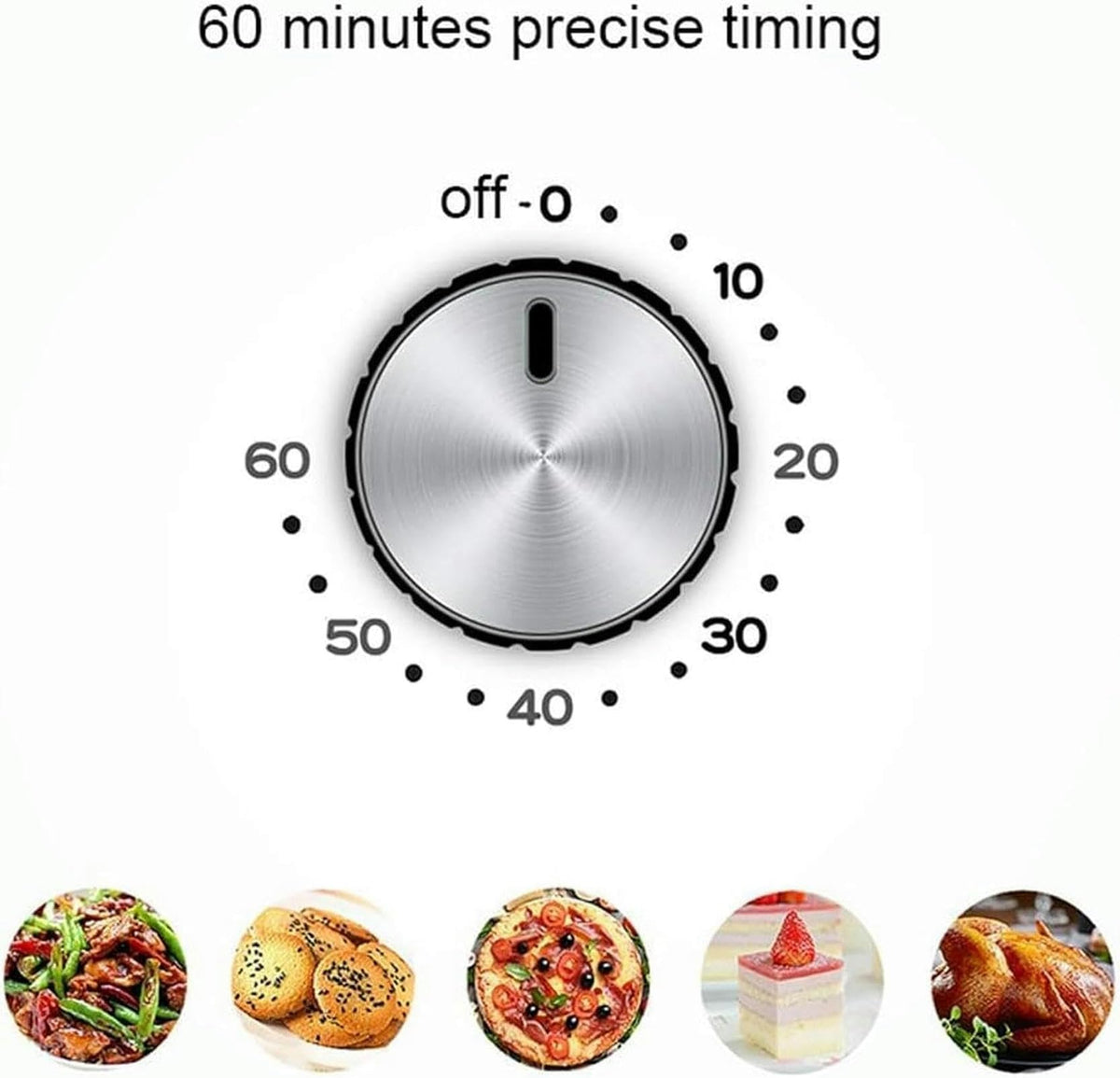 22L Mini Electric Oven with Adjustable Temperature and Timer Function