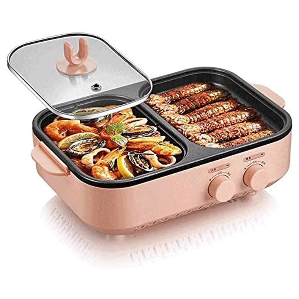 Smokeless Electric Grill with Nonstick Surface and Temperature Control