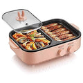 Smokeless Electric Grill with Nonstick Surface and Temperature Control