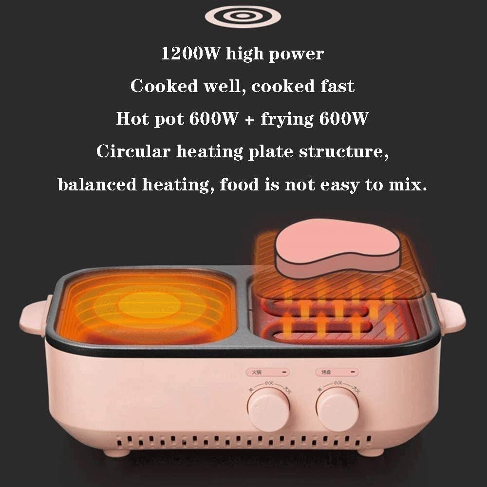 Smokeless Electric Grill with Nonstick Surface and Temperature Control