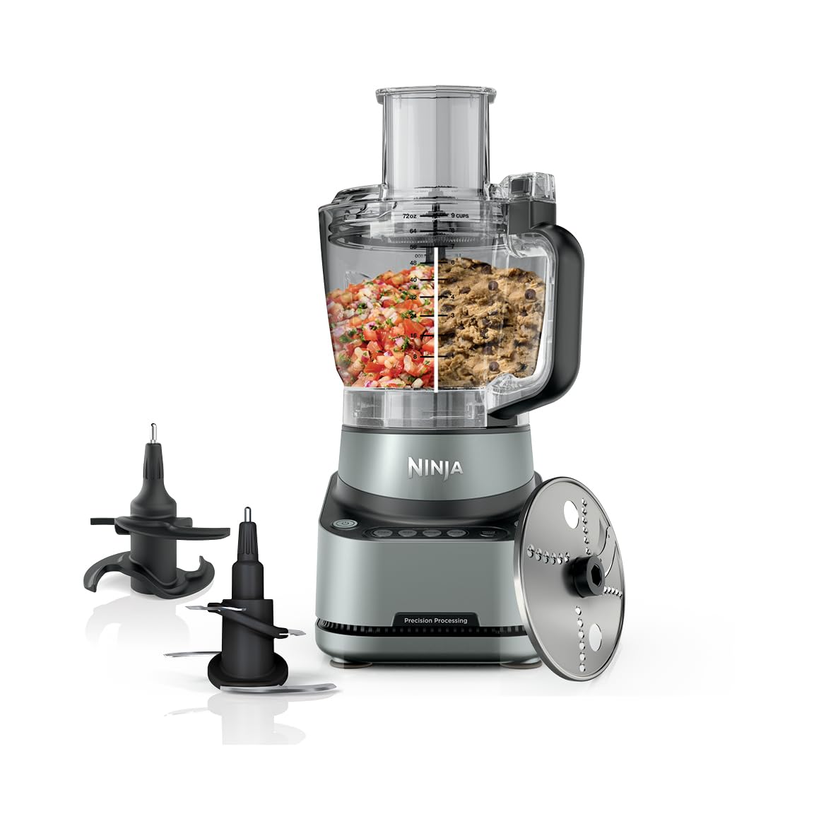 Professional Food Processor with 9-Cup Bowl and 4 Functions