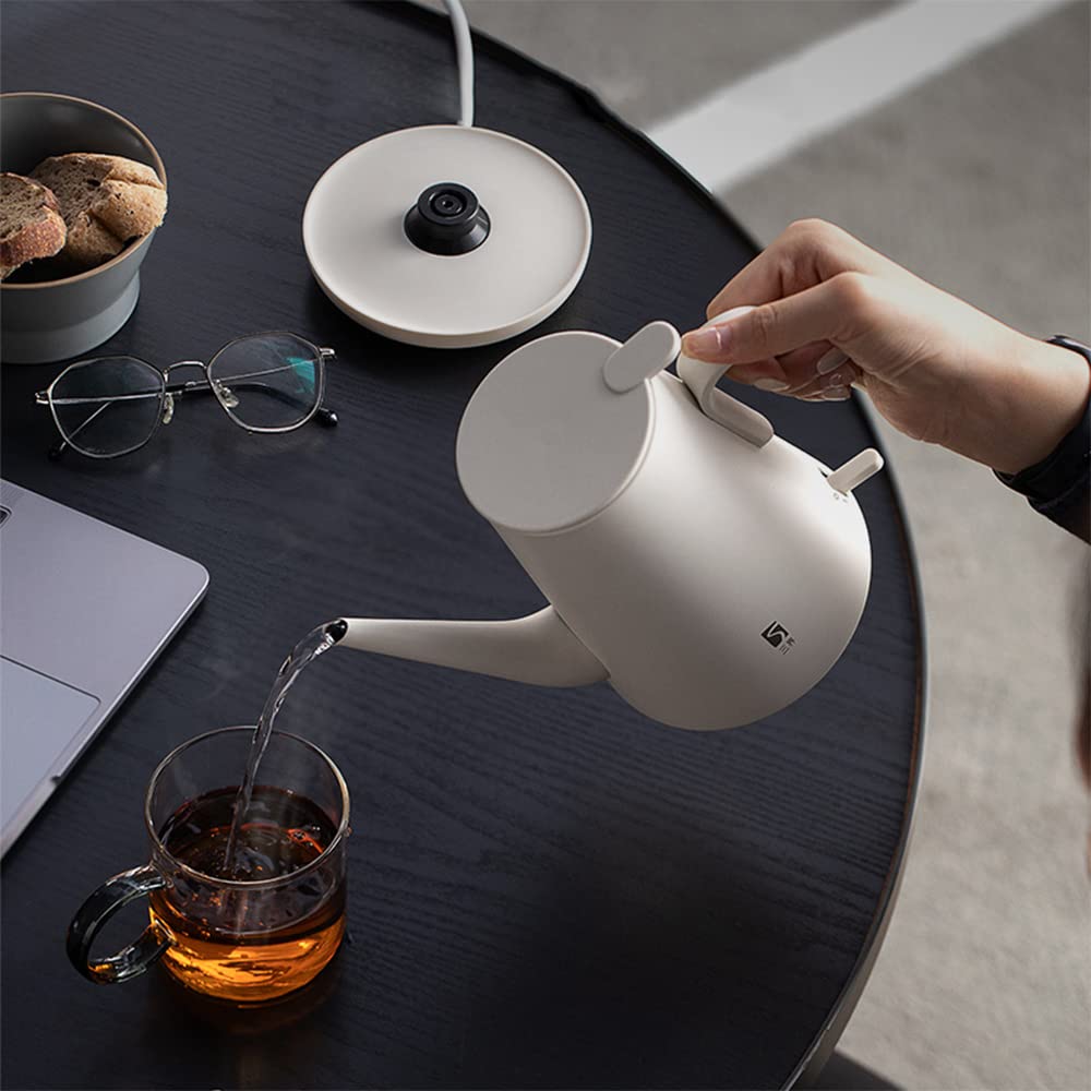 600ml Electric Gooseneck Kettle with Temperature Control for Coffee and Tea
