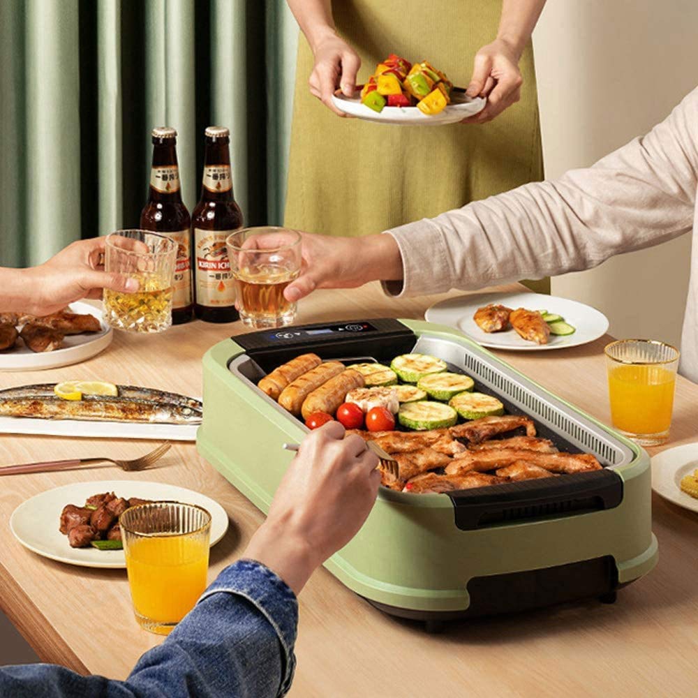 Smokeless Electric Grill with Nonstick Griddle