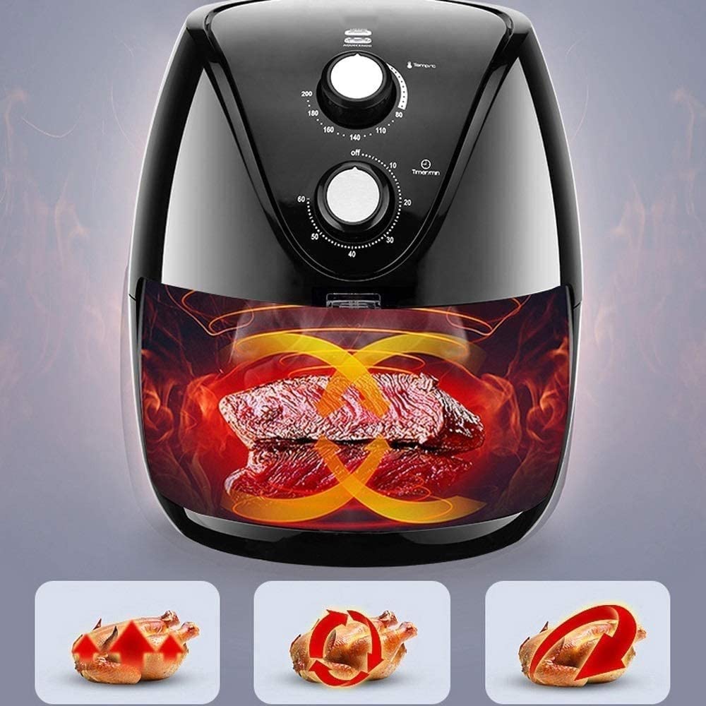 3.5L Electric Air Fryer with Nonstick Detachable Basket