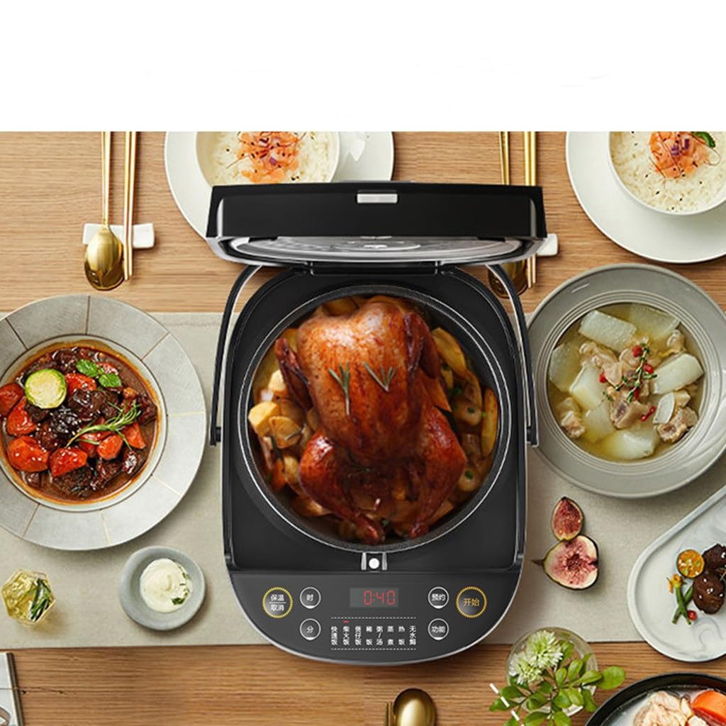 OBKSEB Rice Cooker 4L Fast Firewood Clay Pot Hot Home Multi-functional Soup