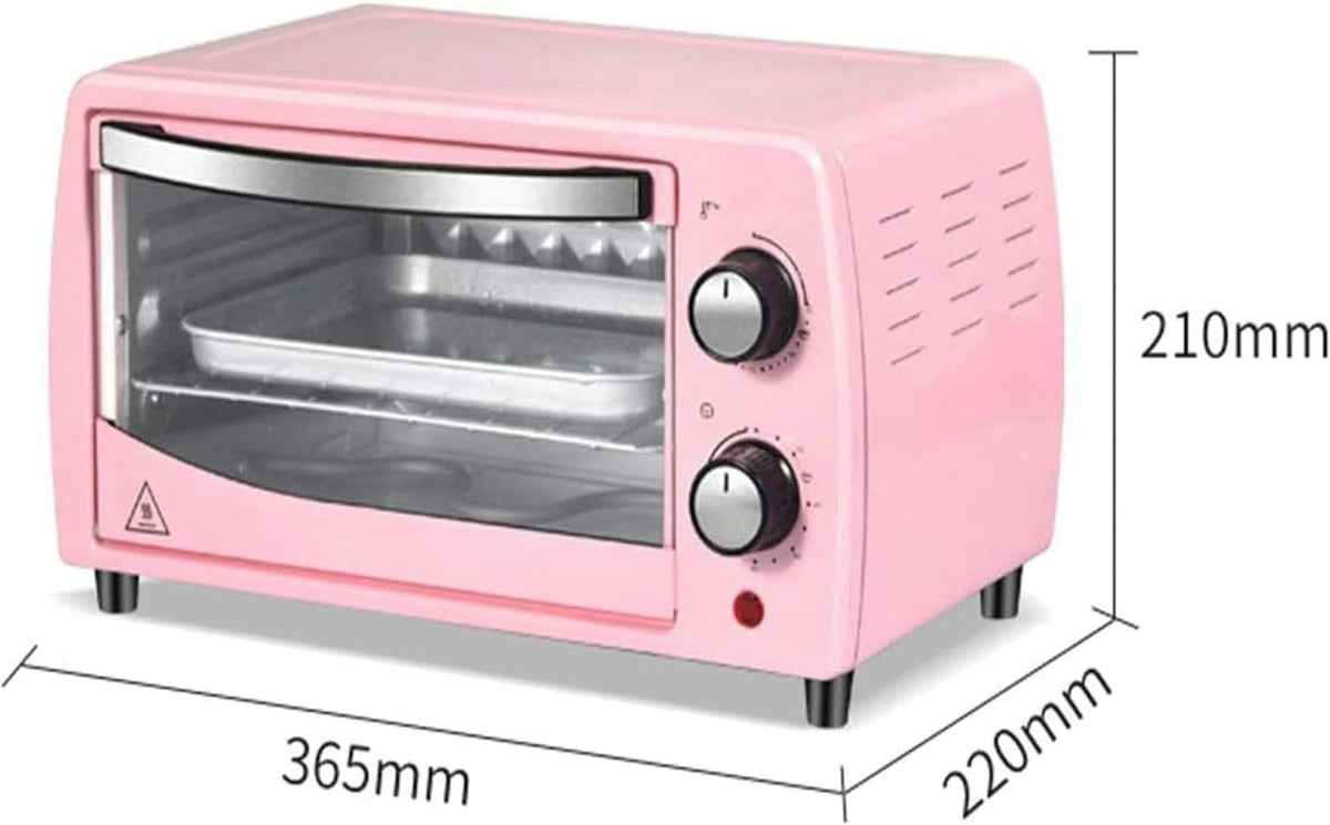 10L Mini Electric Oven with Pizza Grill and Timer Function