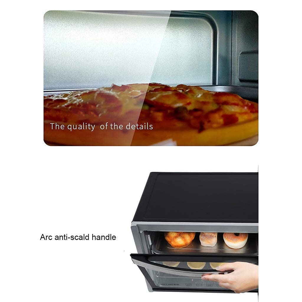 35L Mini Electric Oven with Adjustable Temperature and Timer Function