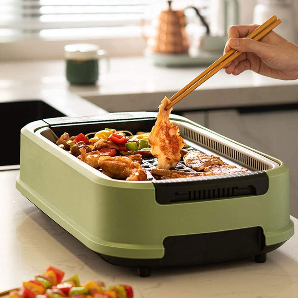 Smokeless Electric Grill with Nonstick Griddle
