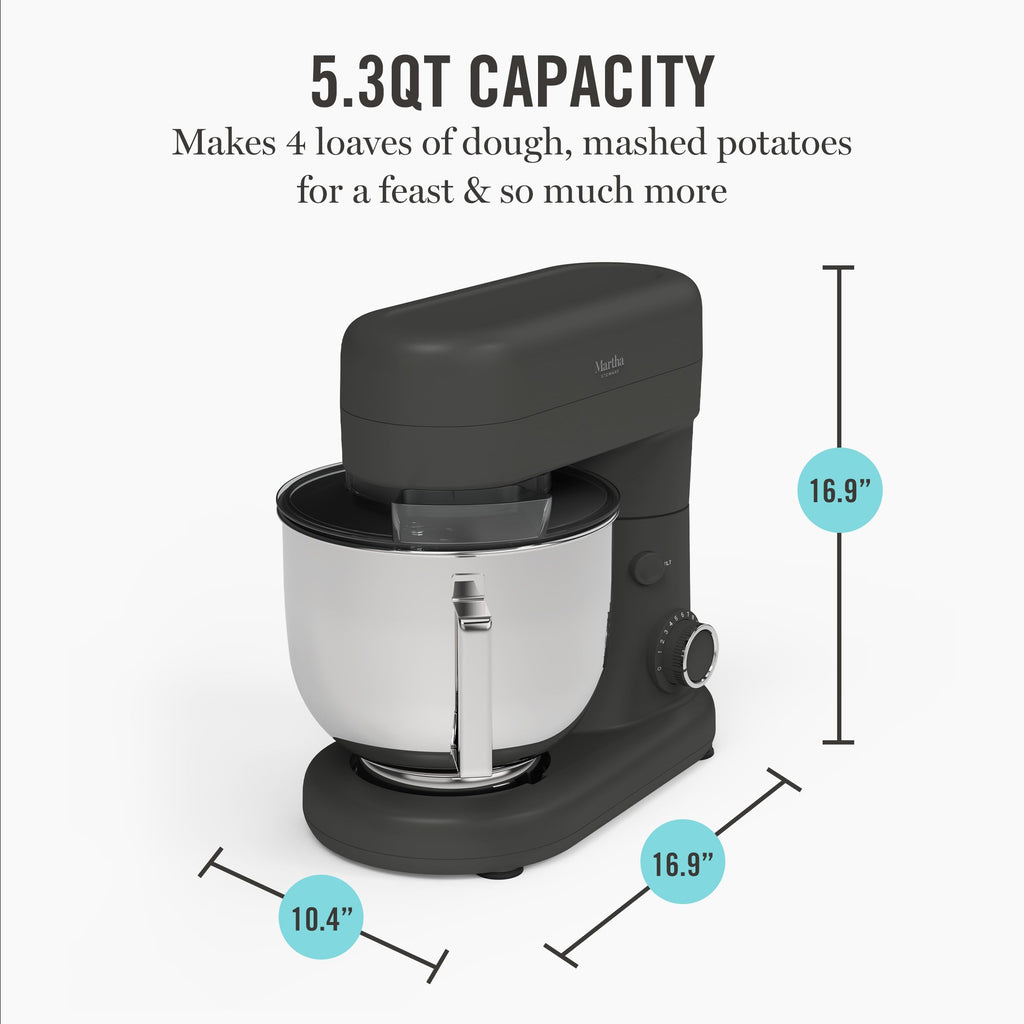 5.3Qt Tilt-Head Stand Mixer with 12 Speeds and Baking Attachments