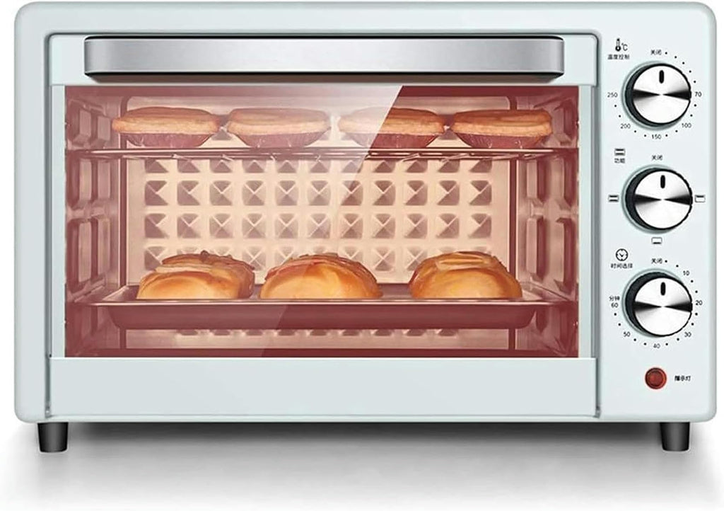 22L Mini Electric Oven with Adjustable Temperature and Timer Function