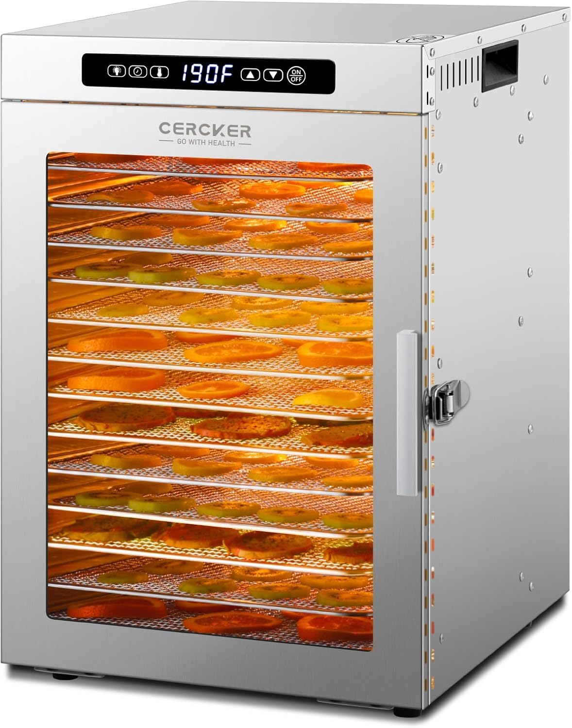 Meat Dehydrator for Jerky Maker 9 Trays 1000W Dryer Machine for Fruit Beef