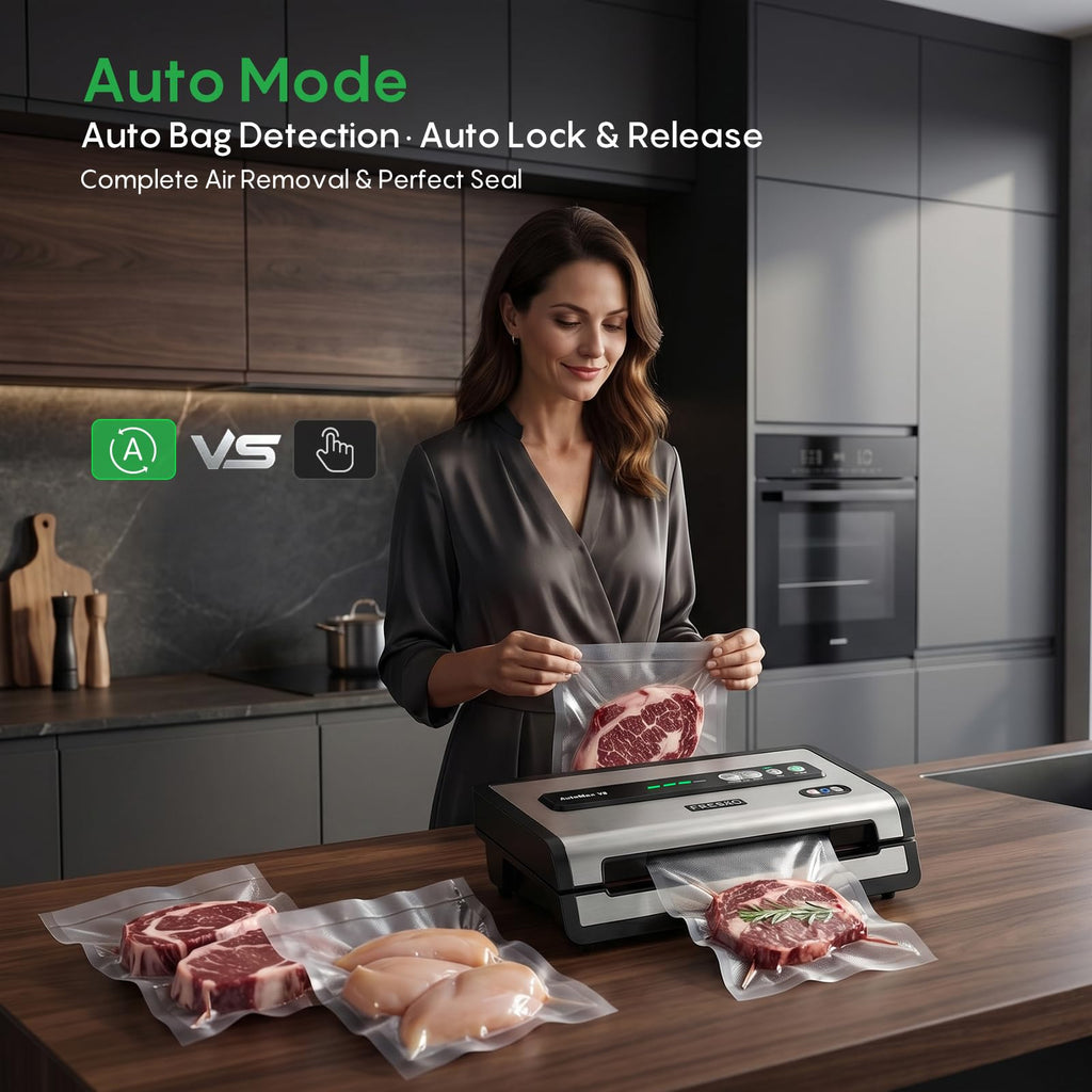 FRESKO Automatic Vacuum Sealer for Food, Hands-Free Operation