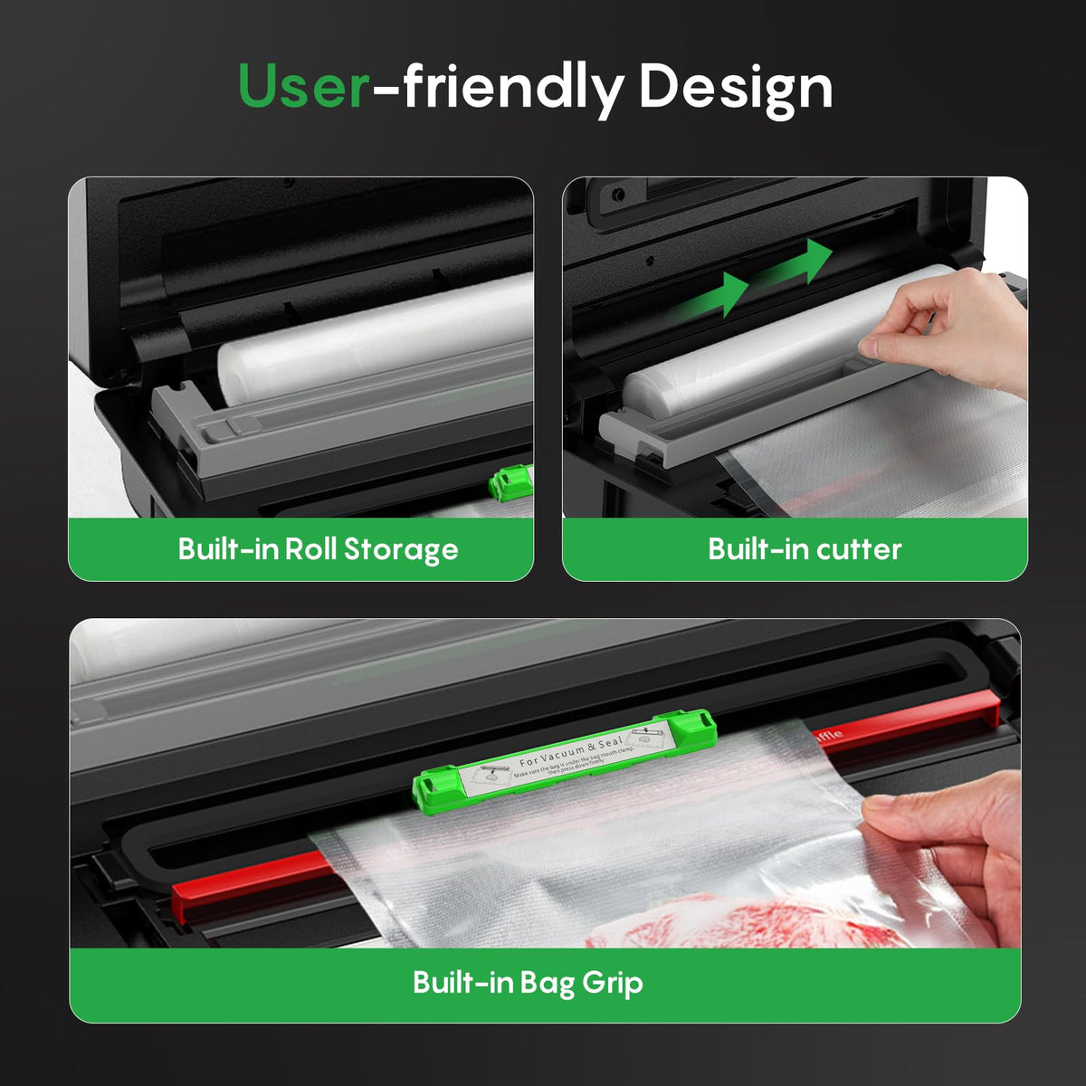 FRESKO Automatic Vacuum Sealer for Food, Hands-Free Operation
