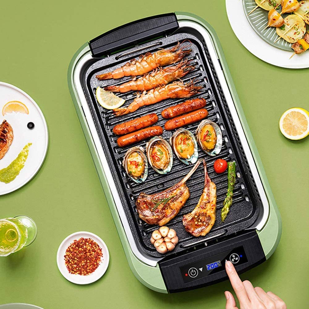 Smokeless Electric Grill with Nonstick Griddle