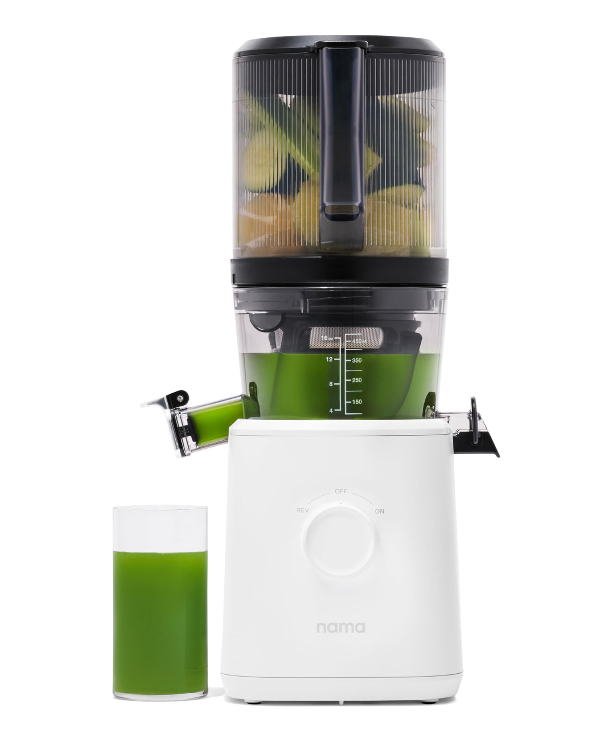 Cold Press Juicer with Self-Feeding Hopper and Low Pulp Extraction