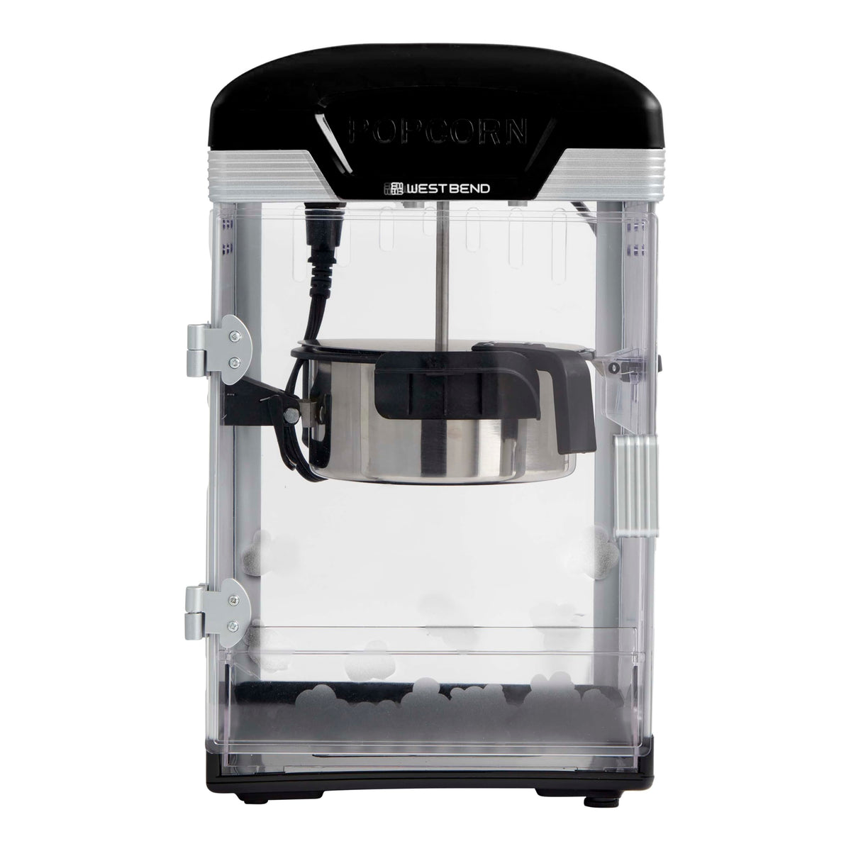 West Bend Theater Crazy Popcorn Machine, Nonstick Kettle, 4 Qt., Black