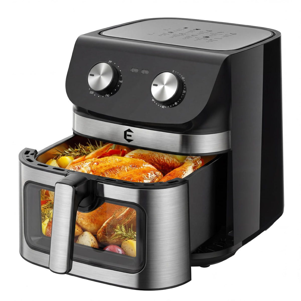 9.5Qt Large Air Fryer Oven with Presets and Viewing Window