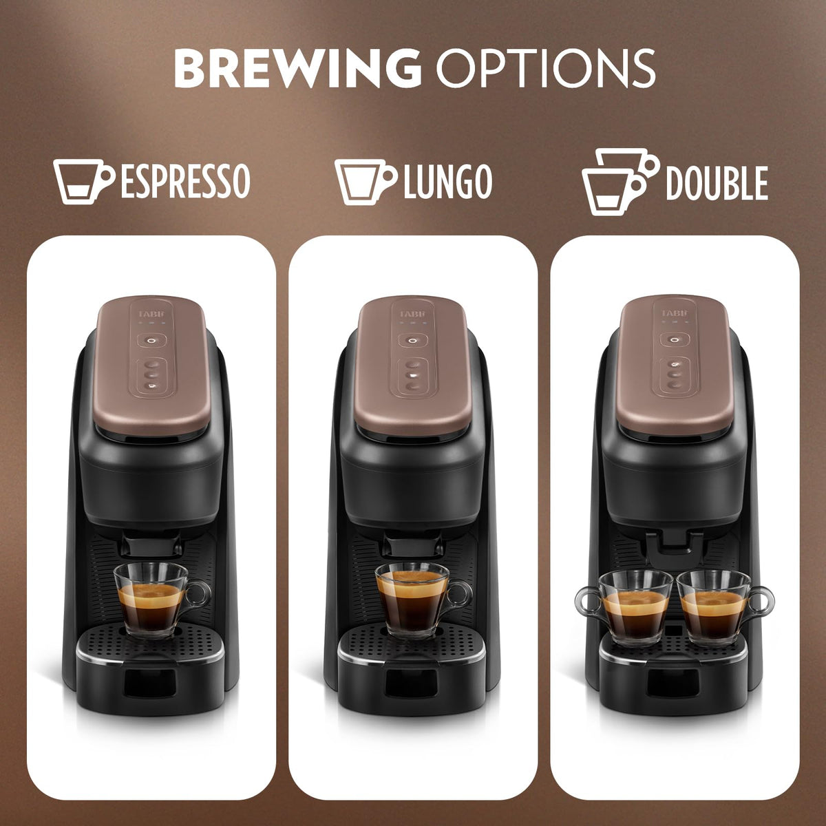 Lavazza Tablì Espresso Machine (Black), Milk Frother, and 60-count Tabs