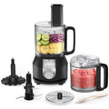 4-in-1 Food Processor with Slice, Shred, Mince and Whisk Functions