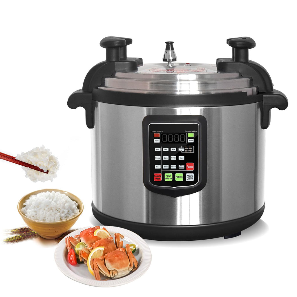 21L Commercial Electric Pressure Cooker with Nonstick Inner Pot and Multifunction Cooking Modes