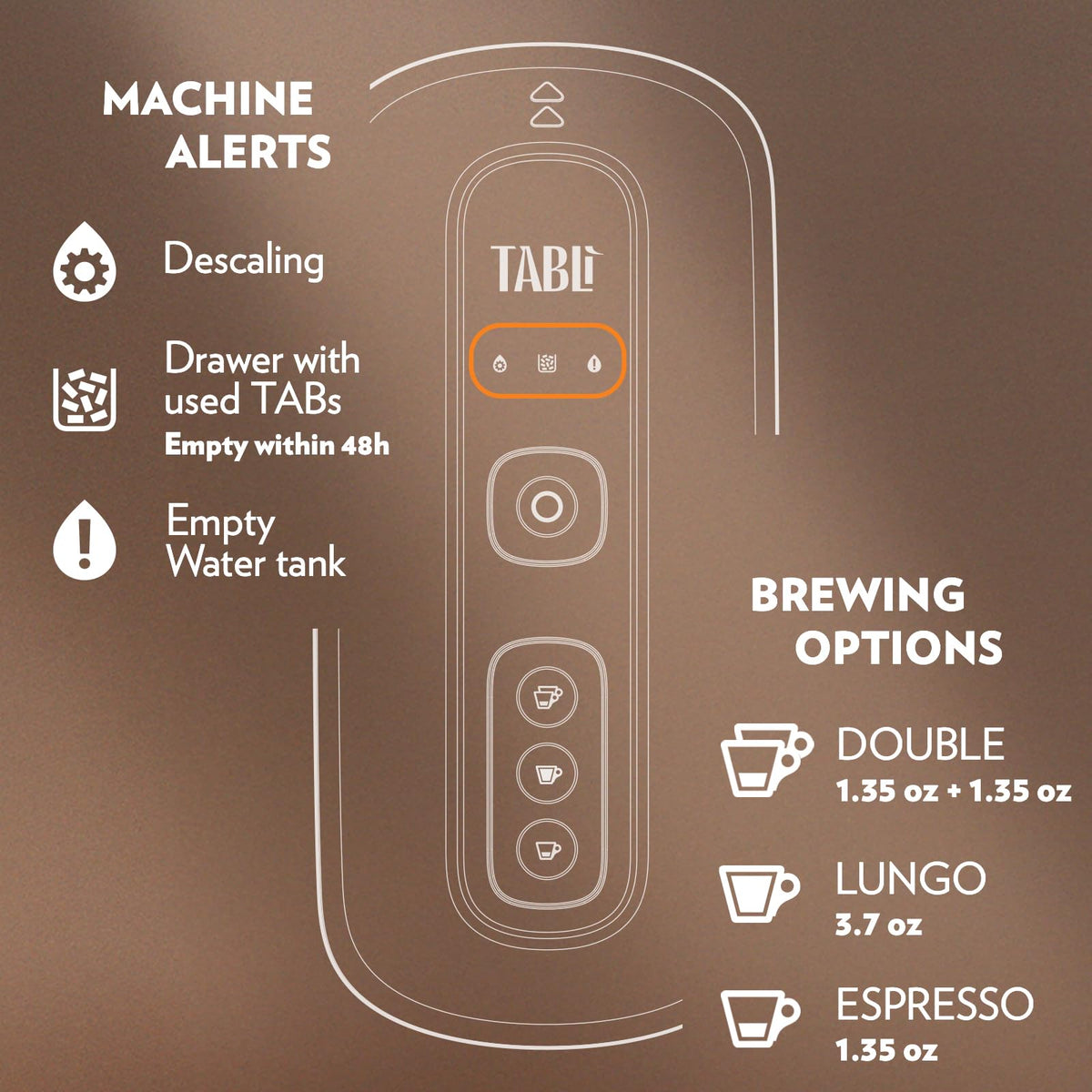 Lavazza Tablì Espresso Machine (Black), Milk Frother, and 60-count Tabs