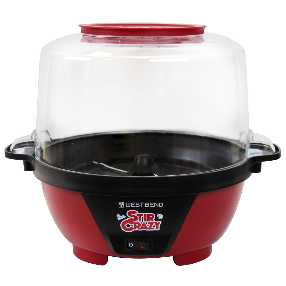 Electric Popcorn Maker with Serving Bowl and Storage Lid