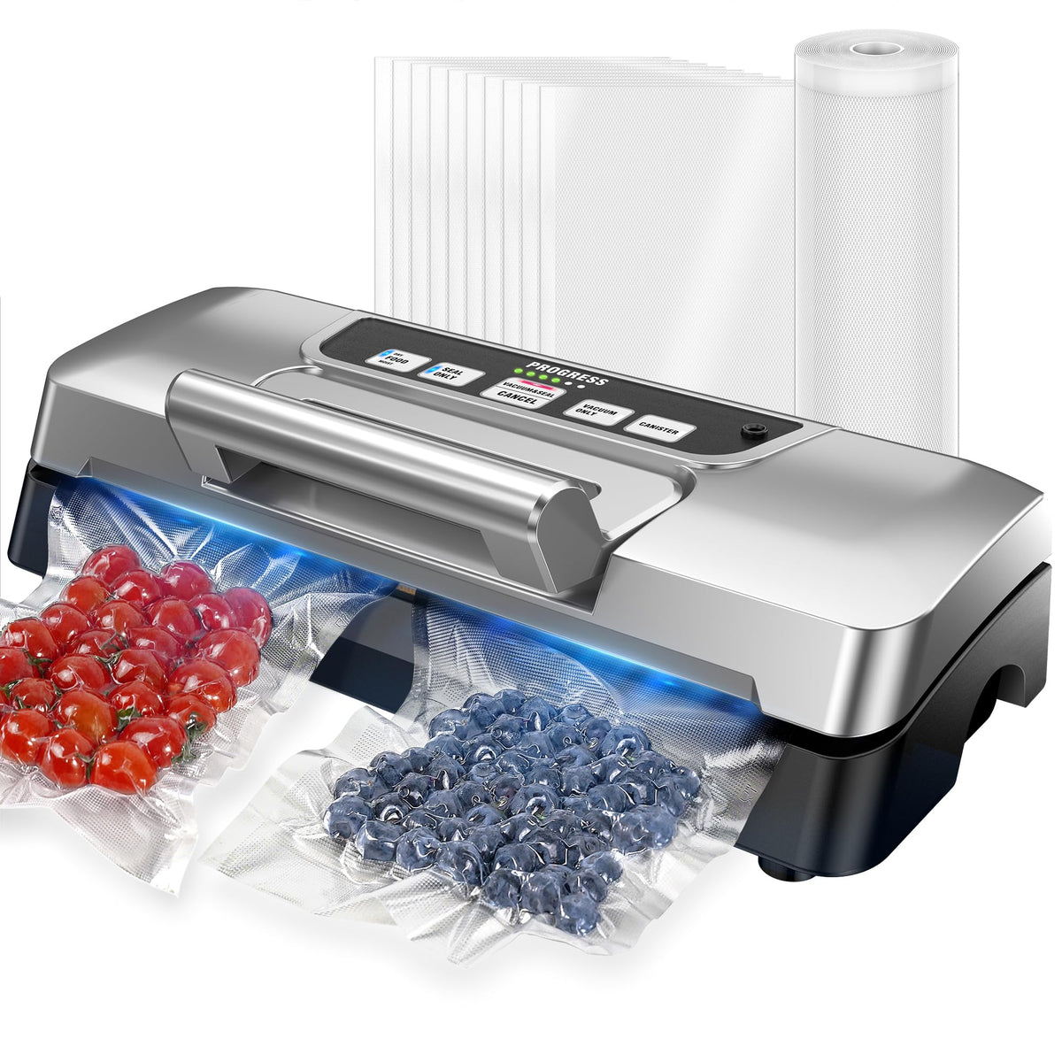 8-in-1 Vacuum Sealer with Dry and Moist Food Modes