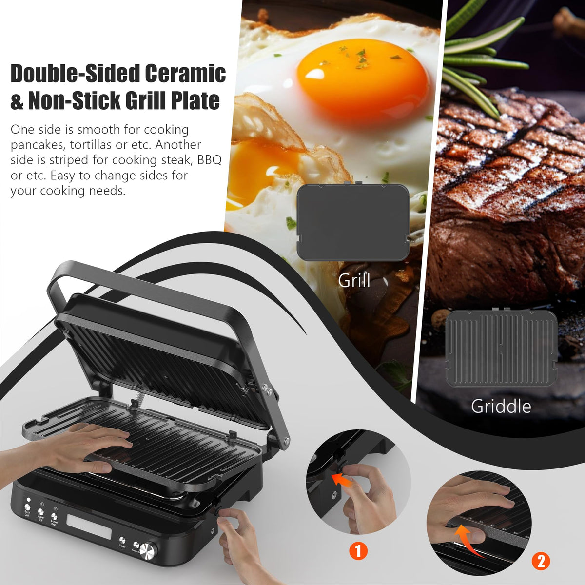 CATTLEMAN Panini Press Grill 2026