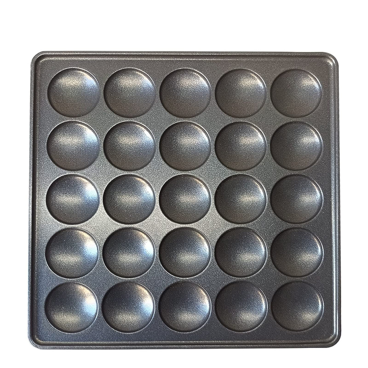 Commercial Electric Pancake Maker with Nonstick 25-Hole Plate and Temperature Control