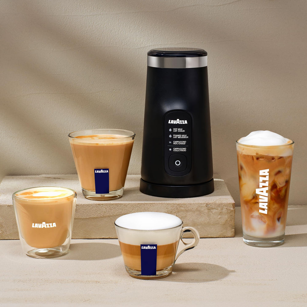 Lavazza Tablì Espresso Machine (Black), Milk Frother, and 60-count Tabs