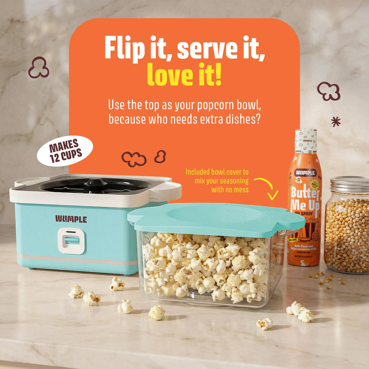 Popcorn Machine With Bowl 12 Cup
