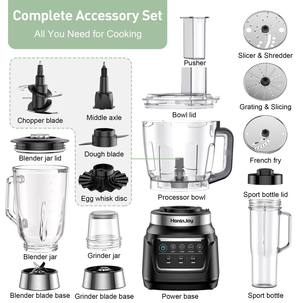 14-in-1 Food Processor and Blender Combo