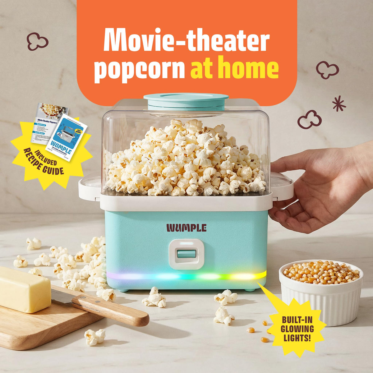 Popcorn Machine With Bowl 12 Cup