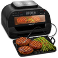 6L Smart Indoor Smokeless Grill with Air Fryer Function and Temperature Control