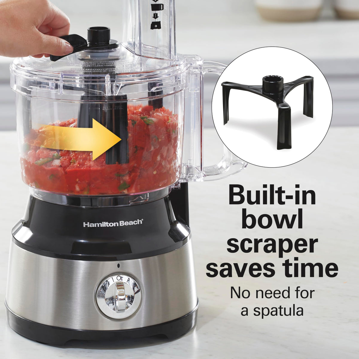 Hamilton Beach Food Processor & Vegetable Chopper for Slicing